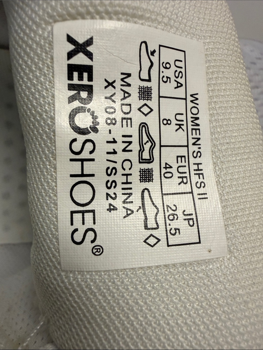 Xeroshoes- Women’s HFS II White Running Shoes w/ Wide Toe Box - Size 9.5 - Picture 6 of 8
